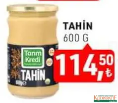 TARIM KREDİ TAHİN 600 G fiyat ve kampanya bilgisi